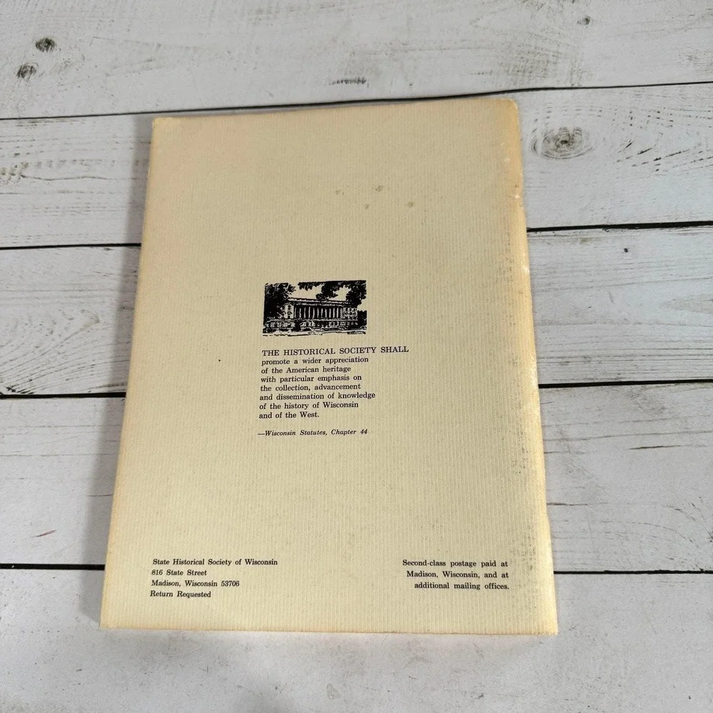 Wisconsin Magazine of History Vol 60 #1-4 1976-77 Periodical Set State
